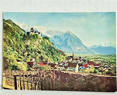 Postcard General View Vaduz Liechtenstein EBay