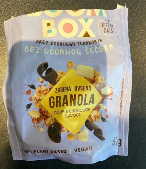 Ovsena Granola Double Chocolate Flavour Boom Box Kal Rie Kj A