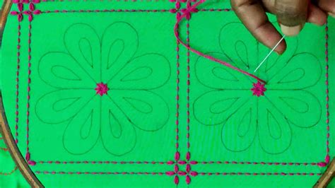 Traditional Hand Embroidery Nakshi Kantha Stitch Step By Step