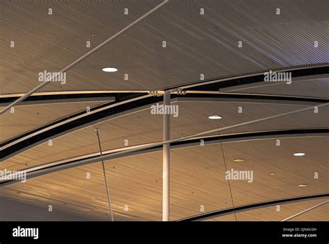 Ceiling Detail At Detroit Metro Airport Stock Photo Alamy
