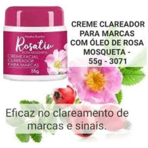 Abelha Rainha Creme Facial Clareador Para Marcas Rosativ Rosa Mosqueta