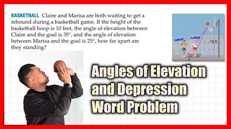 Angles Of Elevation And Depression Word Problem Youtube