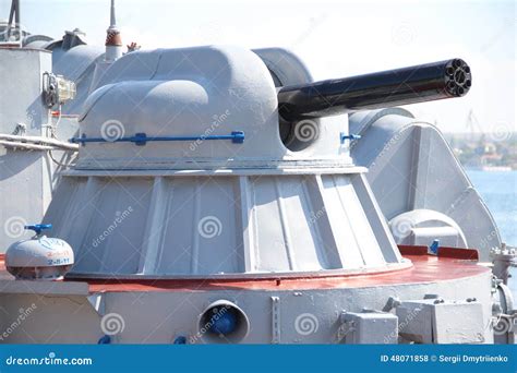 Modern Naval Artillery Stock Photo Image 48071858