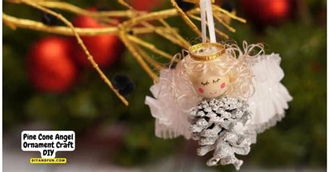 Pine Cone Angel Ornament Craft Diy Diy And Fun