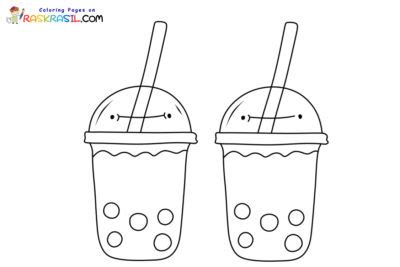 Dibujos De Bubble Tea Para Colorear