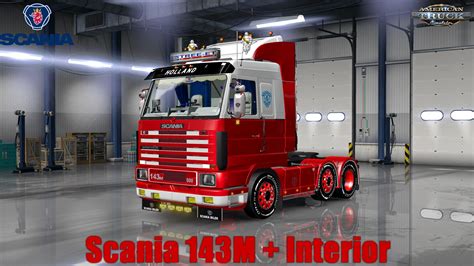 Scania 143M + Interior v1.1 (1.30.x) » ATS mods | American Truck ...