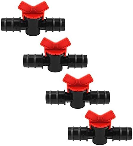 Amazon Barbed Ball Valve RLECS 4PCS 1 Inch ID In Line Ball Valves