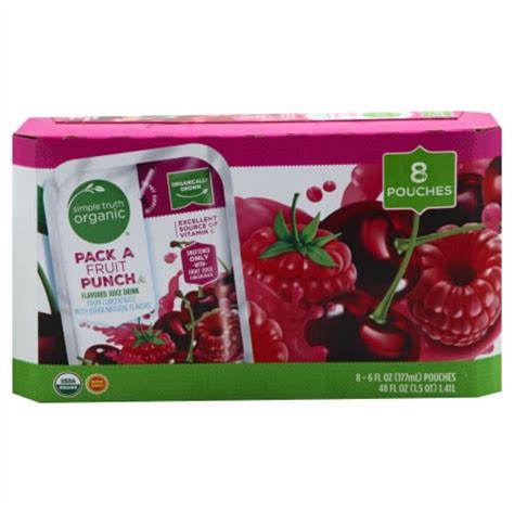 Simple Truth Organic Pack A Fruit Punch Flavored Juice Pouches Ct