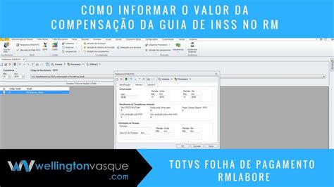 Como Informar o valor da compensação da Guia de INSS no RM YouTube