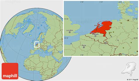 Netherlands Location On World Map