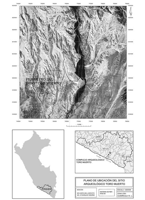 Ubicaci N De Toro Muerto Per Metro Del Rea De La Zona Arqueol Gica