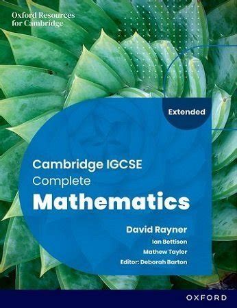 Complete Mathematics For Cambridge IGCSE Student Book (Extended) 6th ...