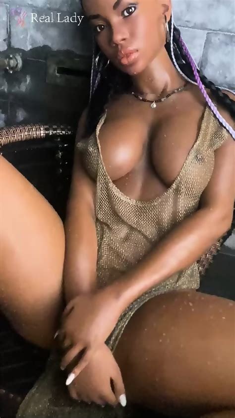 BestRealDoll Realistic Black Full Silicone Sex Doll Kazumi Lina Paige