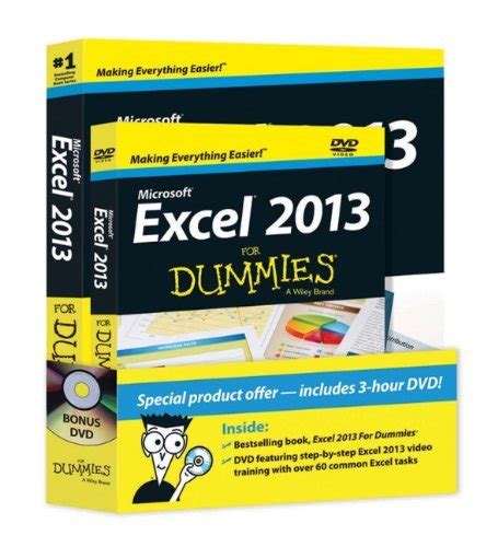 By Greg Harvey Excel 2013 For Dummies Book DVD Bundle Pap DVD