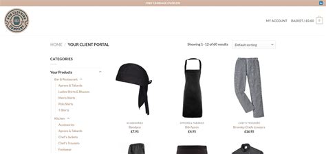 Client Portal Pub Clothing Company