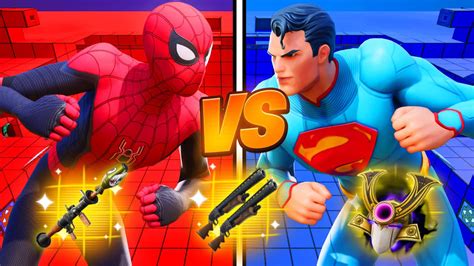 Marvel Vs Dc Red Vs Blue Superpowers Fortnite Creative Map Code