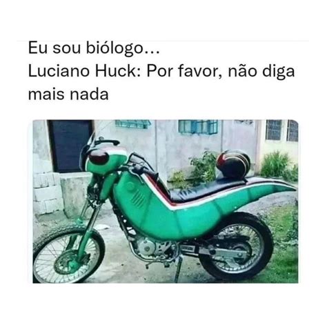 Eu sou biólogo Luciano Huck Por favor não diga mais nada Memes