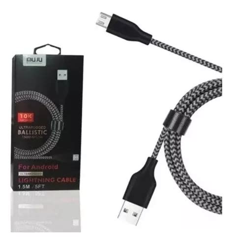 Cable Micro Usb 3 Metros De Larga Duración Carga Rápida Cuotas sin