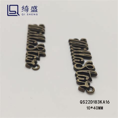 Zinc Alloy Die Cast Trademark Hand Sewn Sign Nameplate Logo Metal Label