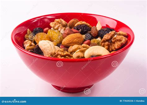 Different Mixed Nuts And Raisins Stock Photo Image Of Health Filbert