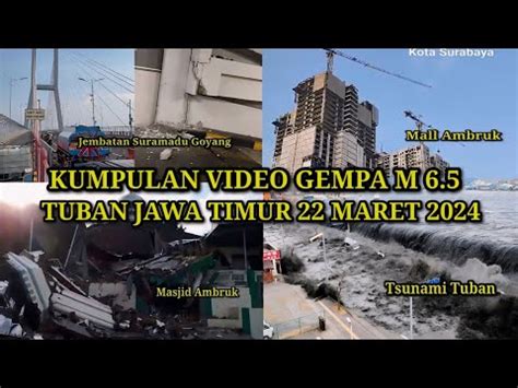 CCTV REKAMAN VIDEO GEMPA 6 5 TUBAN HARI INI 22 3 2024 JATIM JATENG