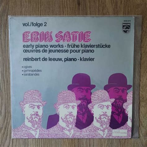 Erik Satie Reinbert De Leeuw Early Pianoworks Volume Two