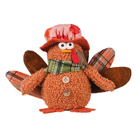 Thanksgiving Turkey Doll With Stuffing Hats Funny Turkey For Home