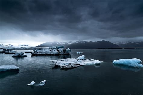 Glacier Near Body Of Water Hd Wallpaper Peakpx