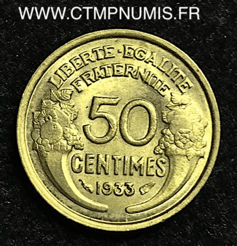 50 CENTIMES MORLON 1933 9 FERME SANS RAISIN SUP CTMP NUMIS Achat