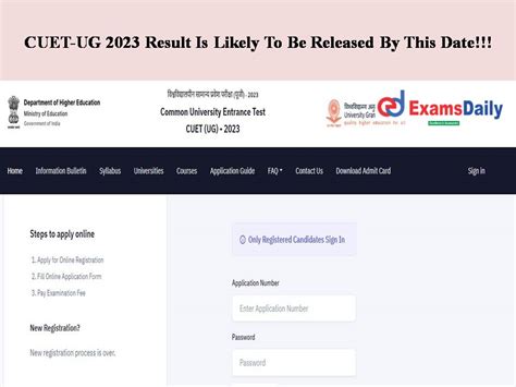 Cuet Ug 2023 Result Is Likely To Be Released By This Date Get The