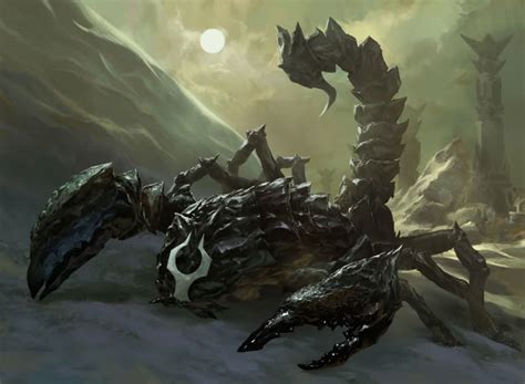 Artstation Wasteland Scorpion Yeong Hao Han Fantasy Creatures Art