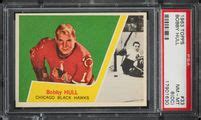 Topps Hockey Bobby Hull Psa Oc Nm Mt Weekly Sunday