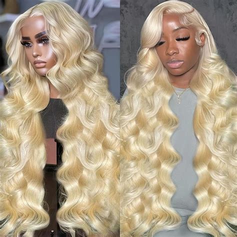 Amazon Lace Front Wig Human Hair X Body Wave Inch Blonde Lace Front Wigs Human