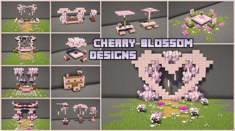 Minecraft Cherry Blossom Build Hacks And Design Ideas Youtube