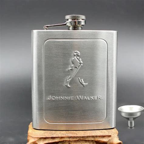 7oz Portable Stainless Steel Pocket Hip Flask Flagon Brand Whiskey Wine