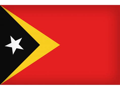 Timor Leste Large Flag Png Transparent Image