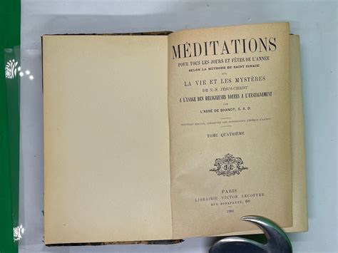 M Ditations Pour Tous Les Jours Et Fetes De L Annee Sur La Vie Et Les