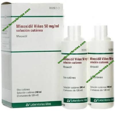 Minoxidil Viñas 50 mg ml Solución Cutánea 240 ml Farmaferoles