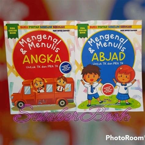 Jual Paket Buku Mengenal Dan Menulis Abjad Dan Angka Full Colour