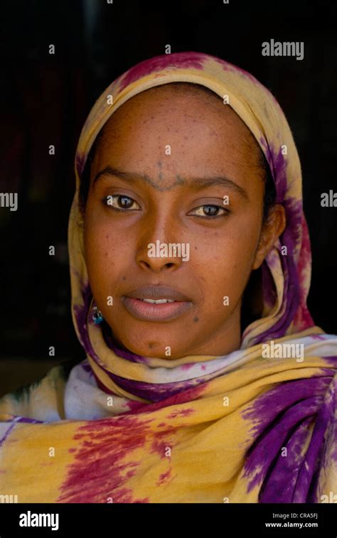 Bedouin Woman Of The Afar Tribe Djibouti East Africa Africa Stock