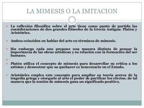 La MÍmesis De Aristóteles Resumen Corto Y FÁcil