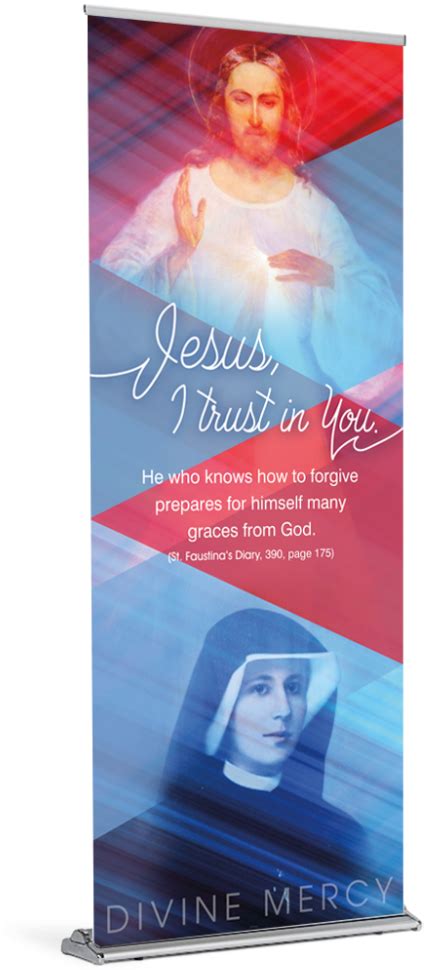 Divine Mercy Grace From God Banner St Faustina Clipart Large Size