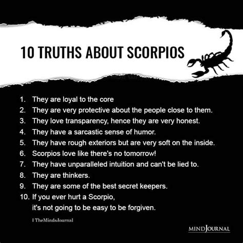 Truths About Scorpios Artofit