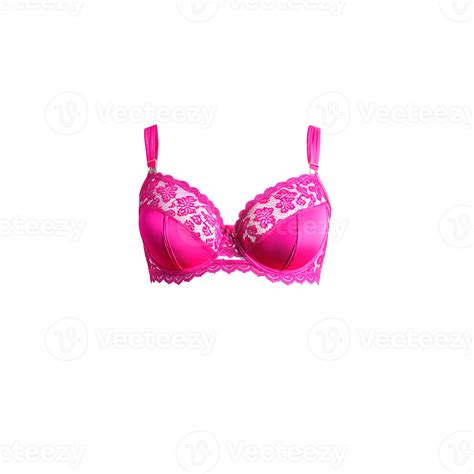 Bold Neon Pink Lace Bra A Bold Neon Pink Lace Bra With An Electric Attention 47843719 Png