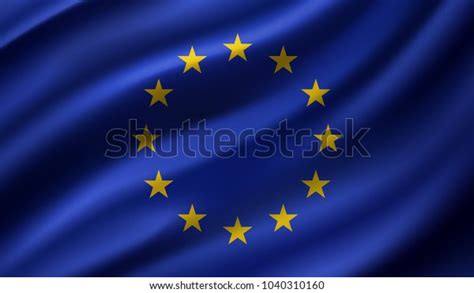 European Union Flag Eu Flag Vector Stock Vector Royalty Free 1040310160