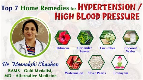 Top 7 Home Remedies For High Blood Pressure Hypertension Youtube