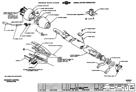 C Corvette Steering Column Diagram