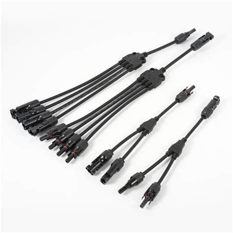 Ip Solar Cables Extension Mc Adapters Waterproof Y Branches Cables