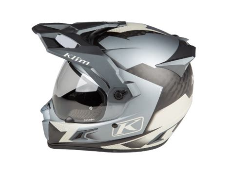 Helm Klim Krios Pro Carbon Charger Grey Matt Dual Sport Adventure