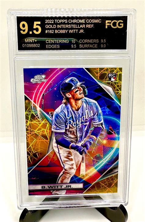 Bobby Witt Jr 2022 Topps Cosmic Chrome 162 Gold Interstellar